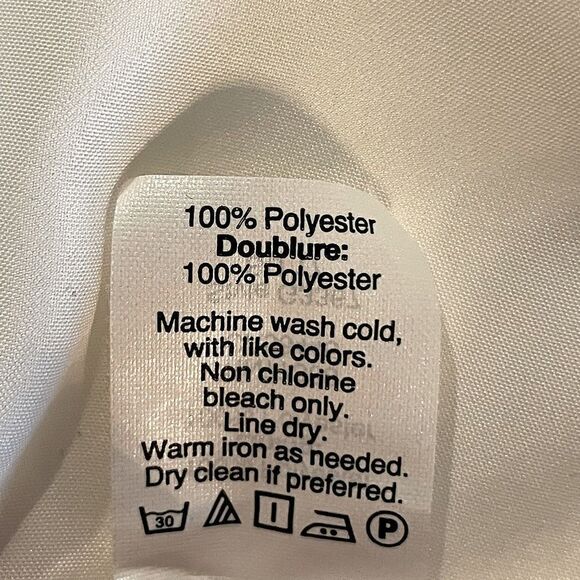 New! Beautiful, J. Crew, Strappy, Flowing, Off-White, Lined Tank. Size 8. - Picture 4 of 4